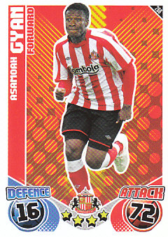 Asamoah Gyan Sunderland 2010/11 Topps Match Attax #268